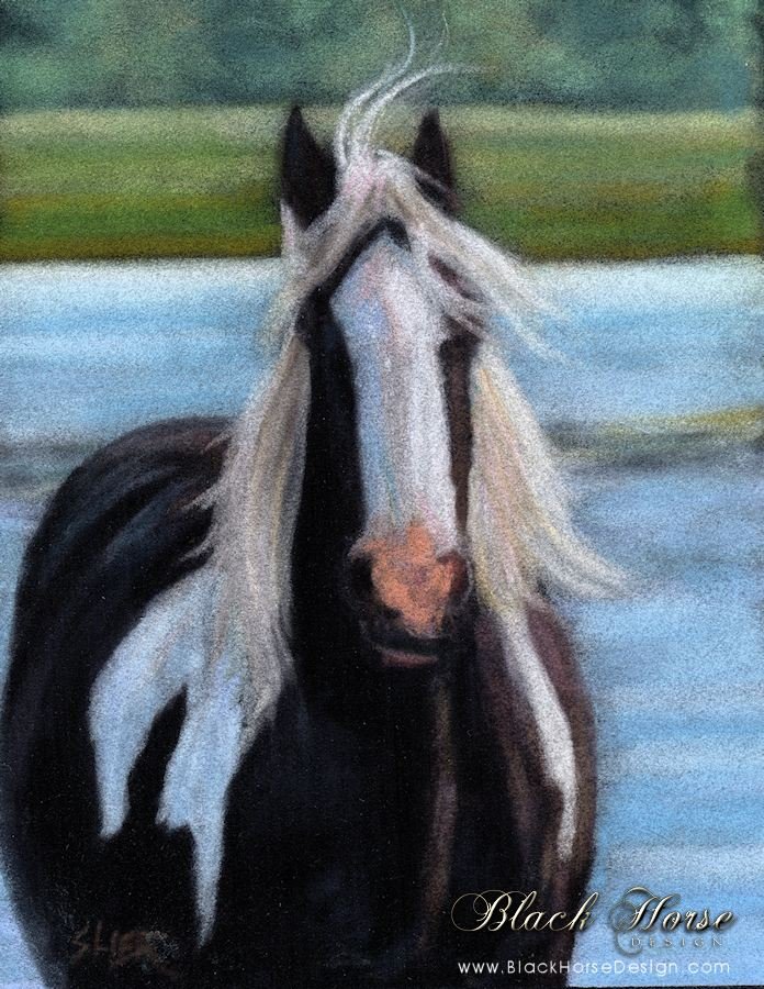 Gypsy Vanner Horse Painting by Sheri Gordon